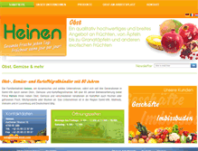 Tablet Screenshot of heinen-fresh.com